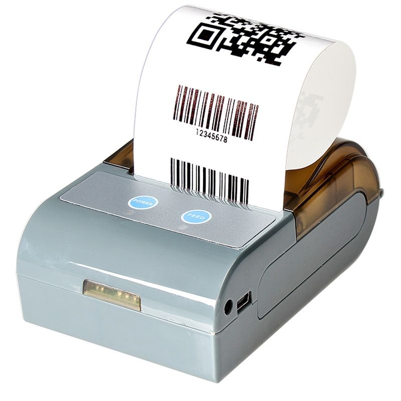 Portable 58mm Bluetooth POS Receipt Thermal Printer(Grey)