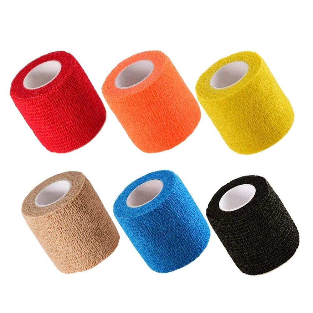 6-Rolls Self Adhesive Bandage Breathable Non Woven For Sports Injury Finger,Ankle,Knee,Toe And Pets