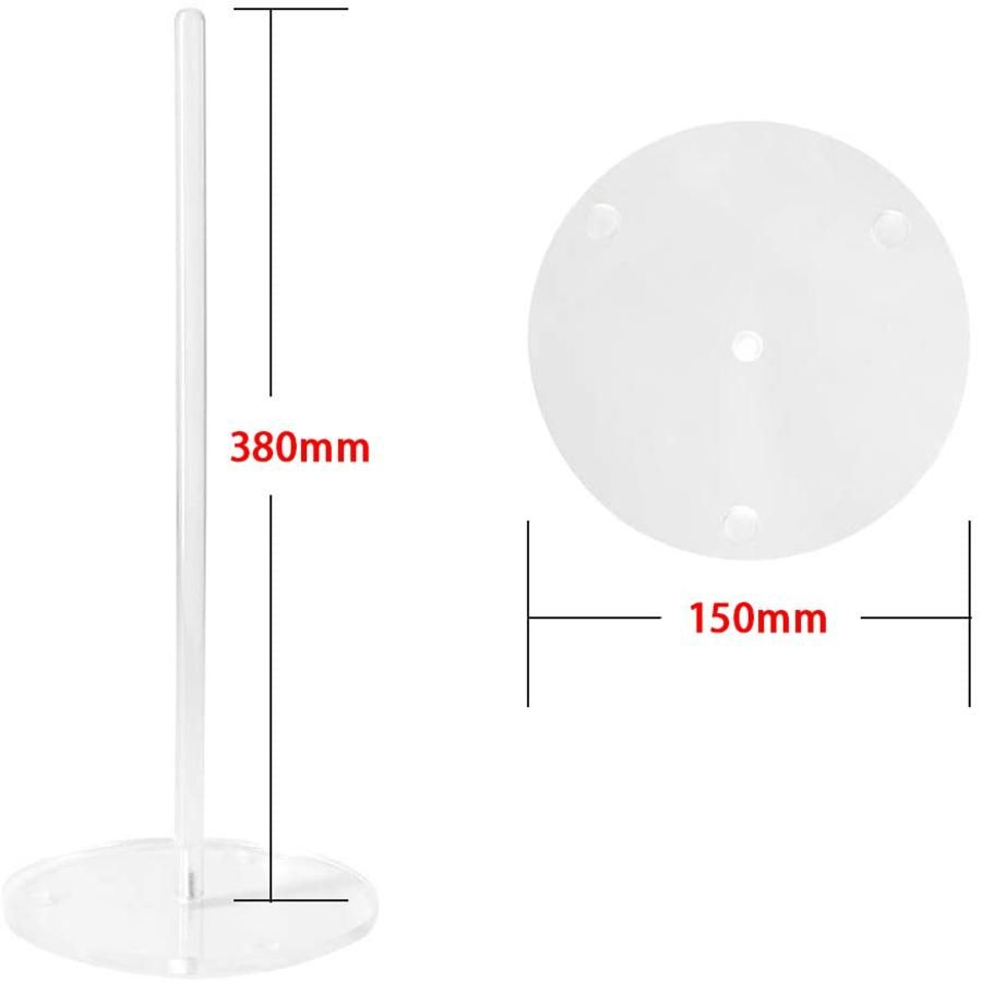 2 Pieces Acrylic Donut Stands Clear Bagels 5.9 Inch Stand