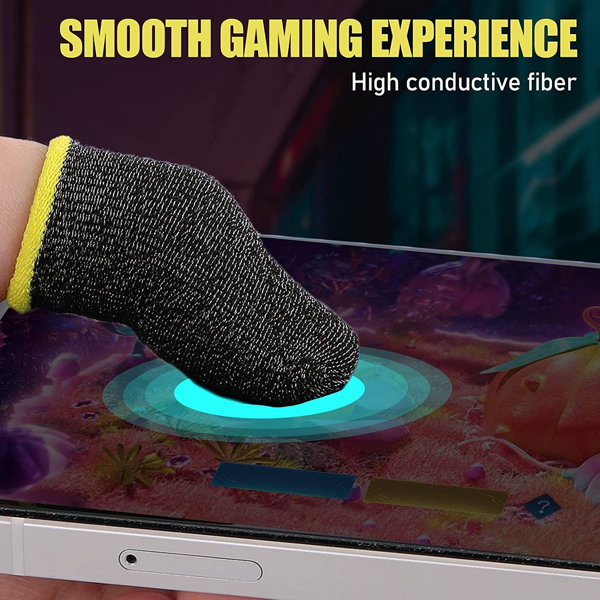Gaming Finger Sleeves Mobile Game Finger Cots Anti-Sweat