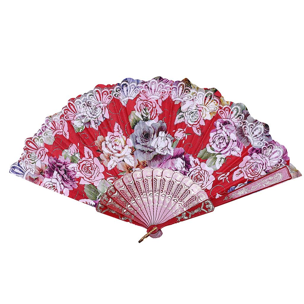 Fans Paper Party Hand Dance Personalized Fan Wedding Silk Lace Folding Chinese Style Held Party Flower Best Folding G619