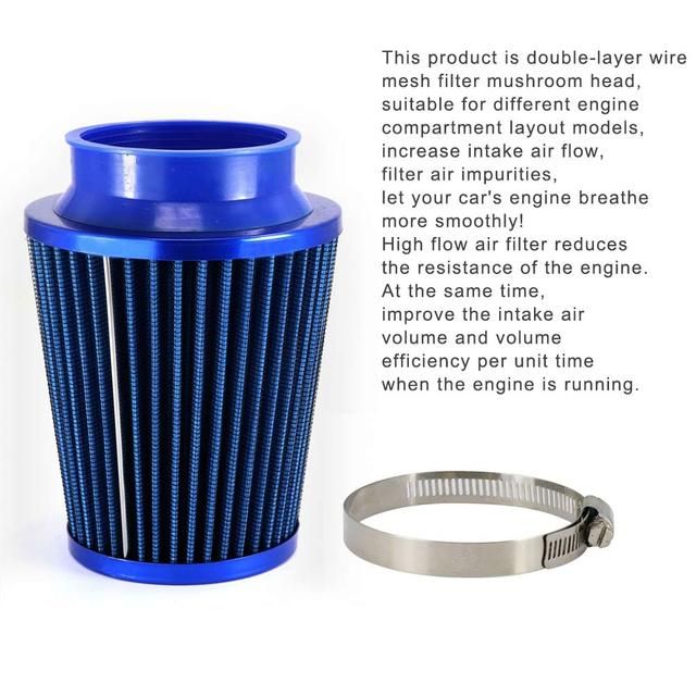 Universal Car Air Filters Performance High Flow Cold Intake