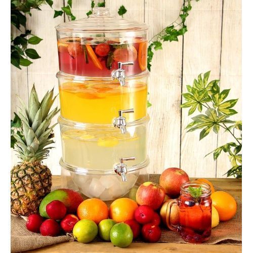 3-Layer Water Beverage Juice Tea Dispenser