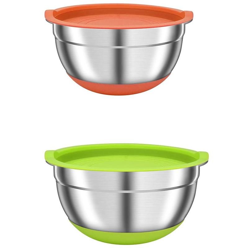 2 Pack Mixing Bowls with Airtight Lids,for Kitchen,