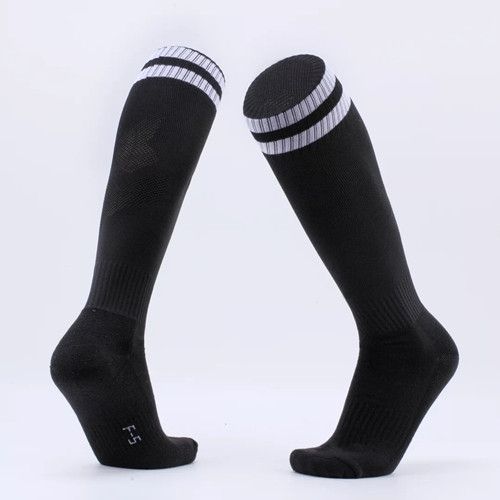 Children Football Socks Boys Soccer Sock Kid Above Knee Plain Socks Long Soccer Stockings Men Over Knee High Sock Adult Size