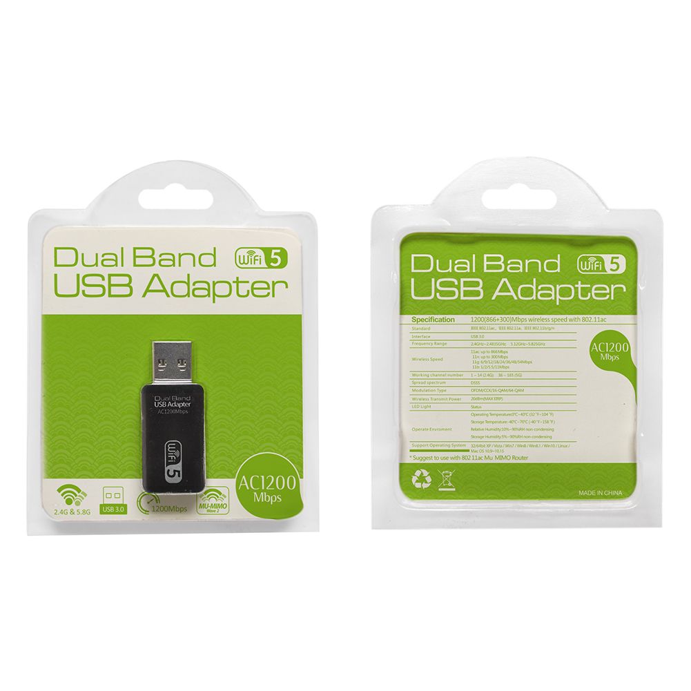 ALLOUSEED Dual Band 1200Mbps USB 3.0 Network Card Adapter