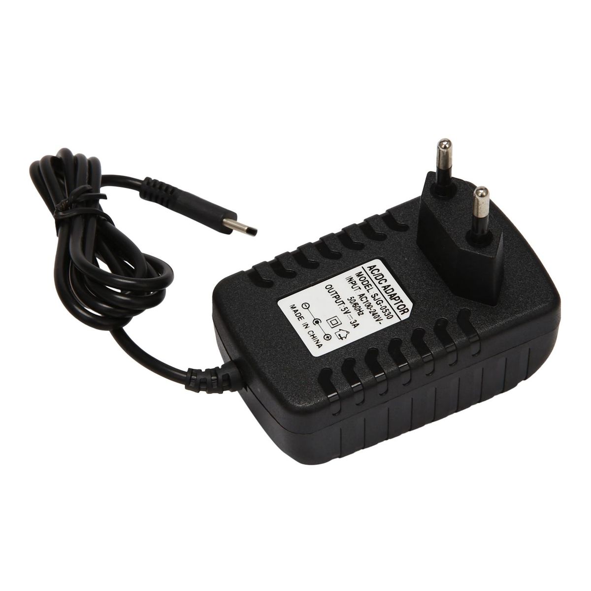 for Raspberry Pi 4 Power Switch Button Power Adapter Supply Micro-USB Port 5 V Volt for Raspberry Pi 4 Model(EU Plug)