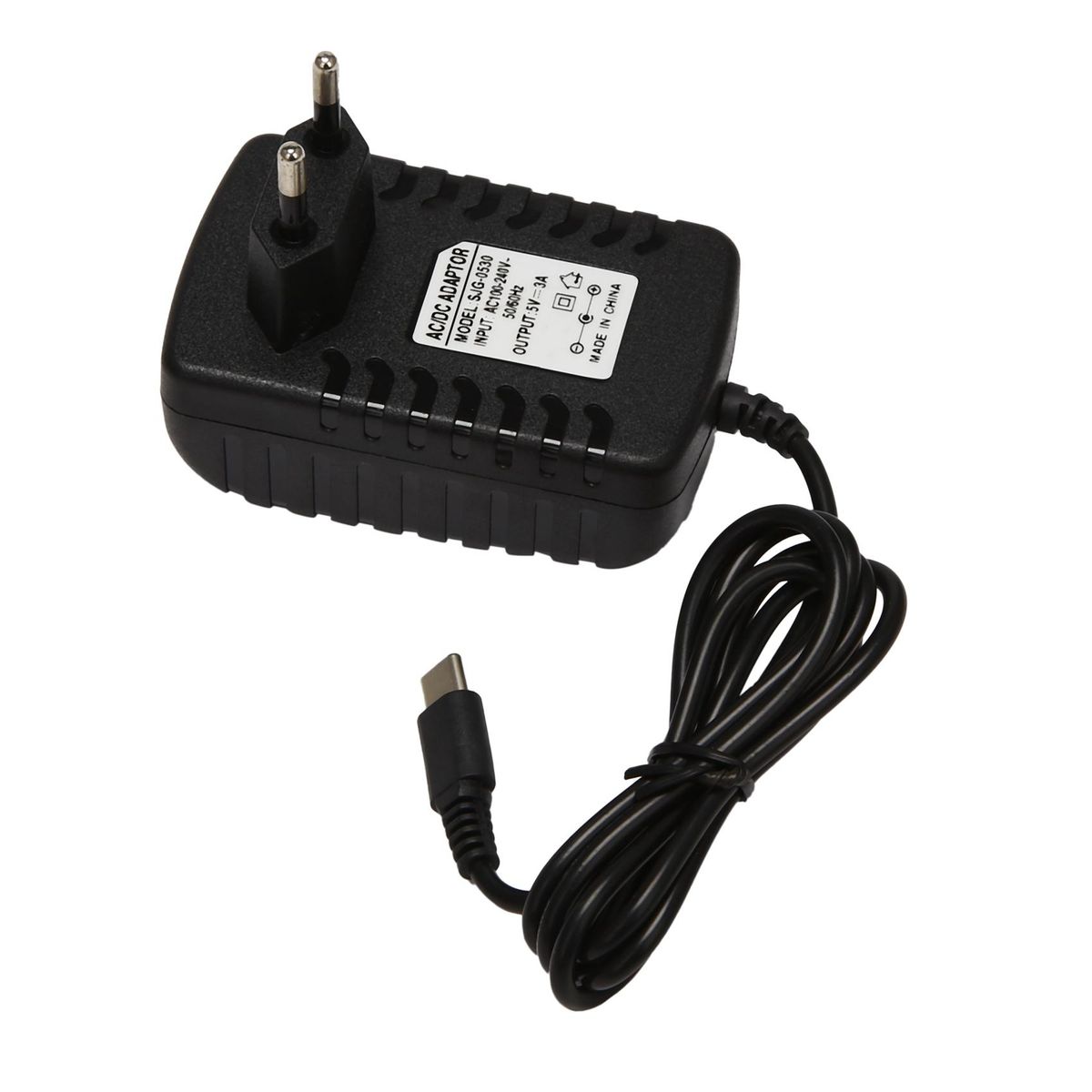 for Raspberry Pi 4 Power Switch Button Power Adapter Supply Micro-USB Port 5 V Volt for Raspberry Pi 4 Model(EU Plug)