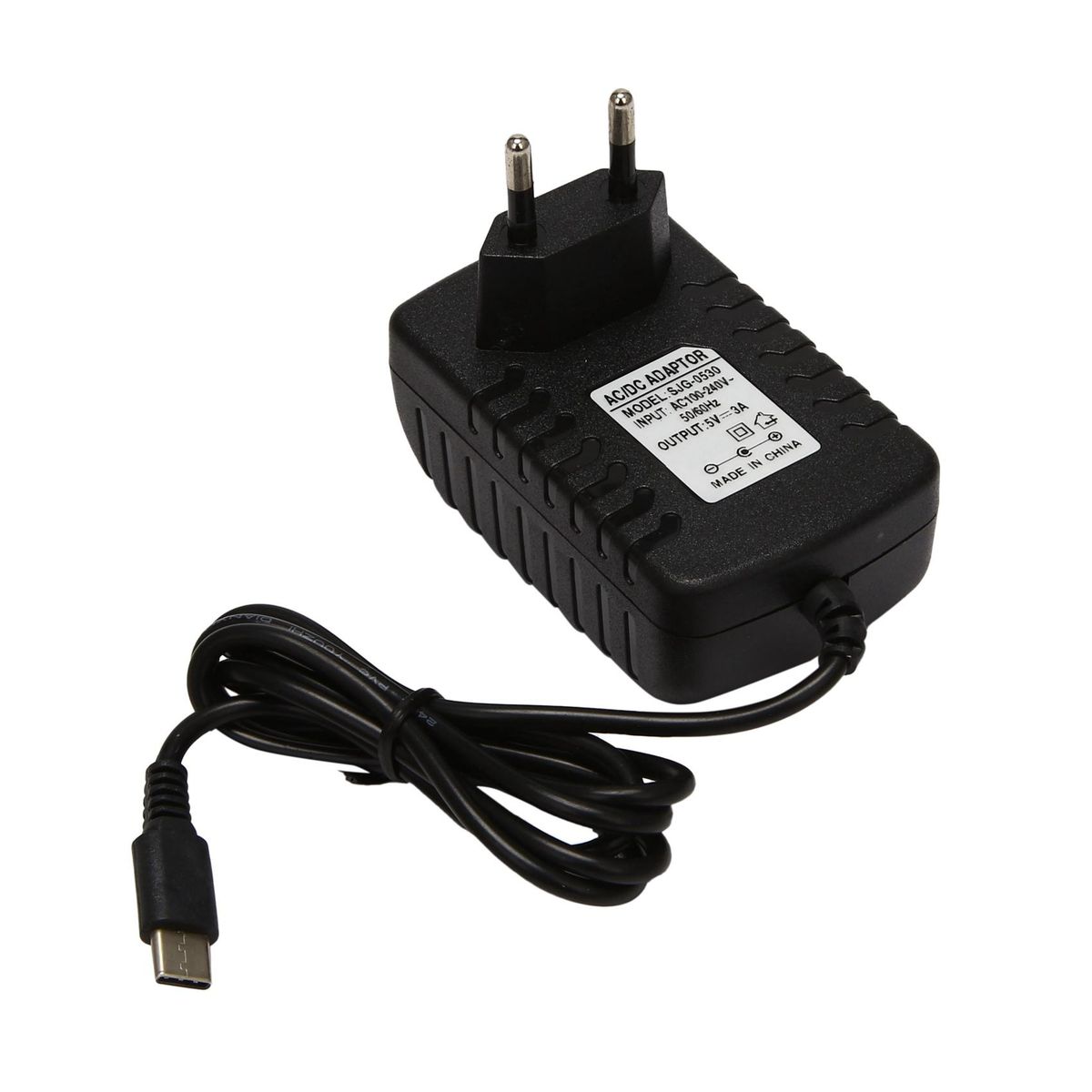 for Raspberry Pi 4 Power Switch Button Power Adapter Supply Micro-USB Port 5 V Volt for Raspberry Pi 4 Model(EU Plug)