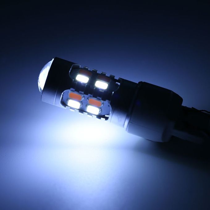 2 Pcs High Power Dual-Color Switchback 20-SMD-5630 LED Bulb Turn Signal Light