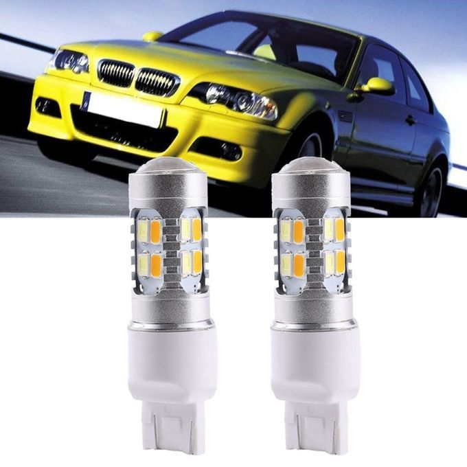 2 Pcs High Power Dual-Color Switchback 20-SMD-5630 LED Bulb Turn Signal Light