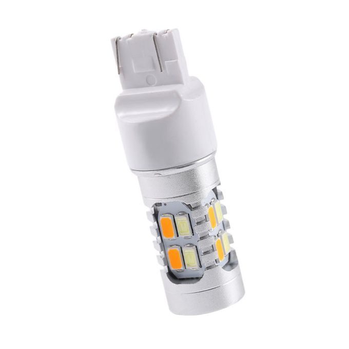 2 Pcs High Power Dual-Color Switchback 20-SMD-5630 LED Bulb Turn Signal Light
