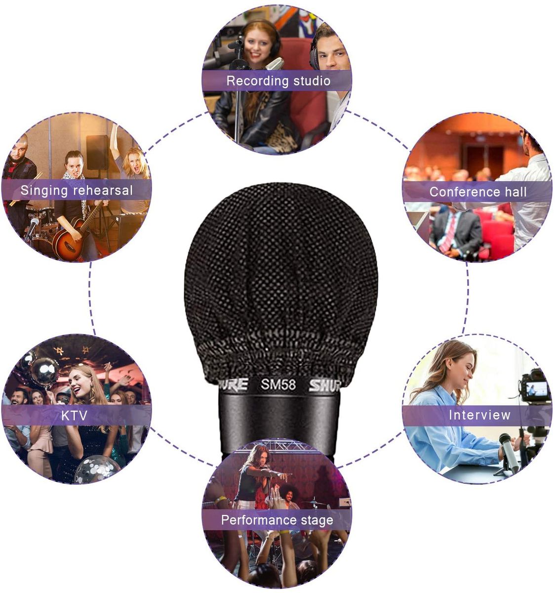 Disposable Microphone Cover Non-Woven Clean And No-Odor
