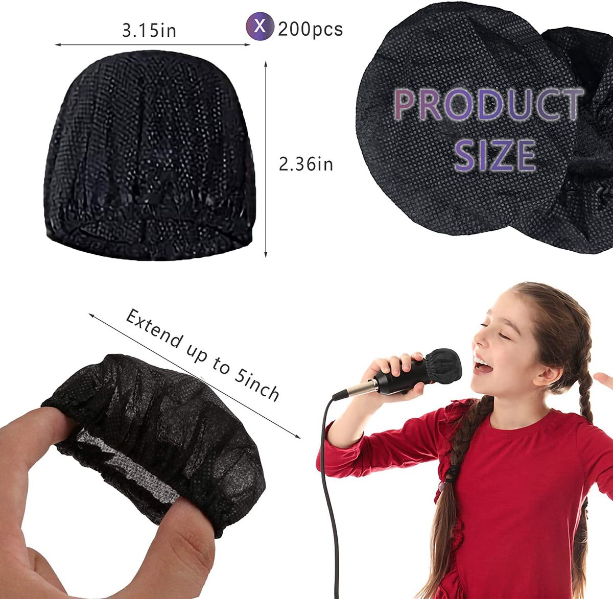 Disposable Microphone Cover Non-Woven Clean And No-Odor