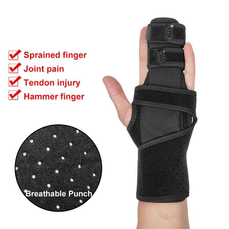 Mallet Finger Splint for 2/3 Finger Brace Aluminum Finger Support Stabilizer