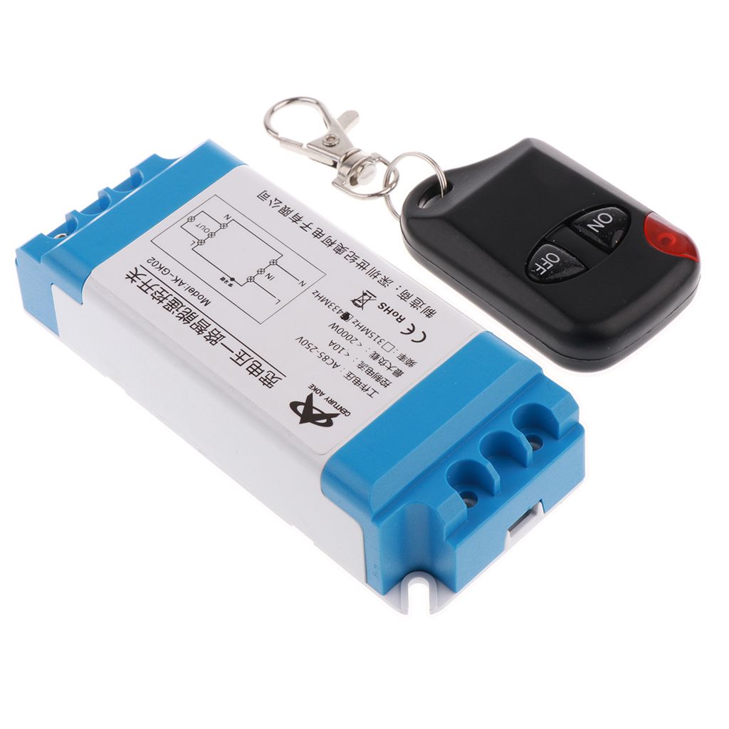 2-Channel Wireless Remote Control Relay Switch Transmitter &Receiver