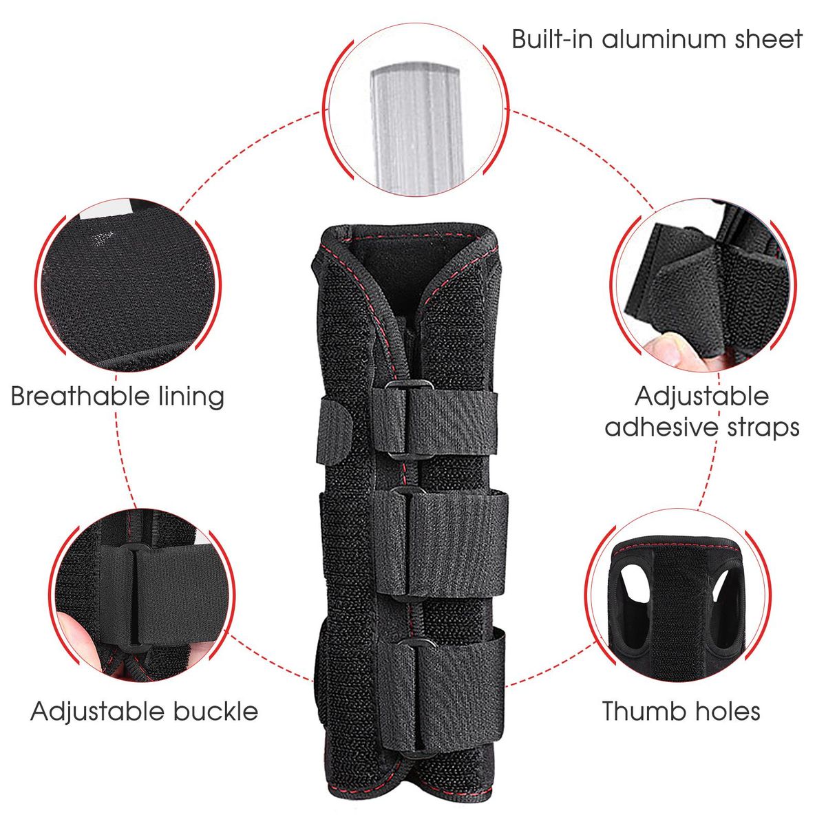 2pcs Carpal Tunnel Wrist Splint Wrist Support Brace for Wrist and Hands Relief