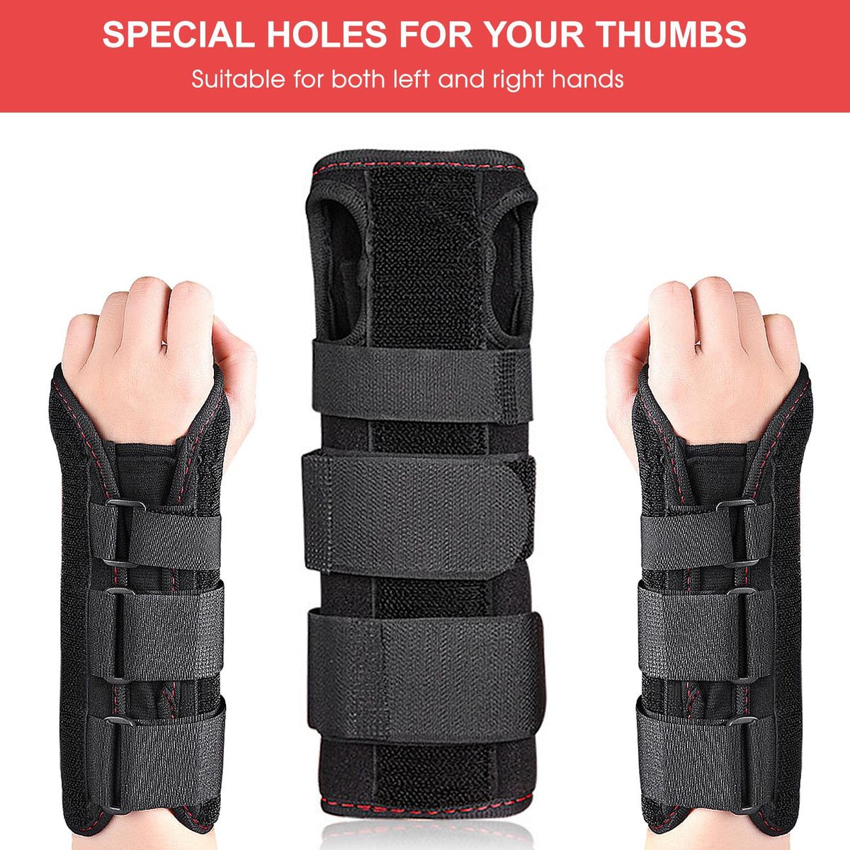 2pcs Carpal Tunnel Wrist Splint Wrist Support Brace for Wrist and Hands Relief