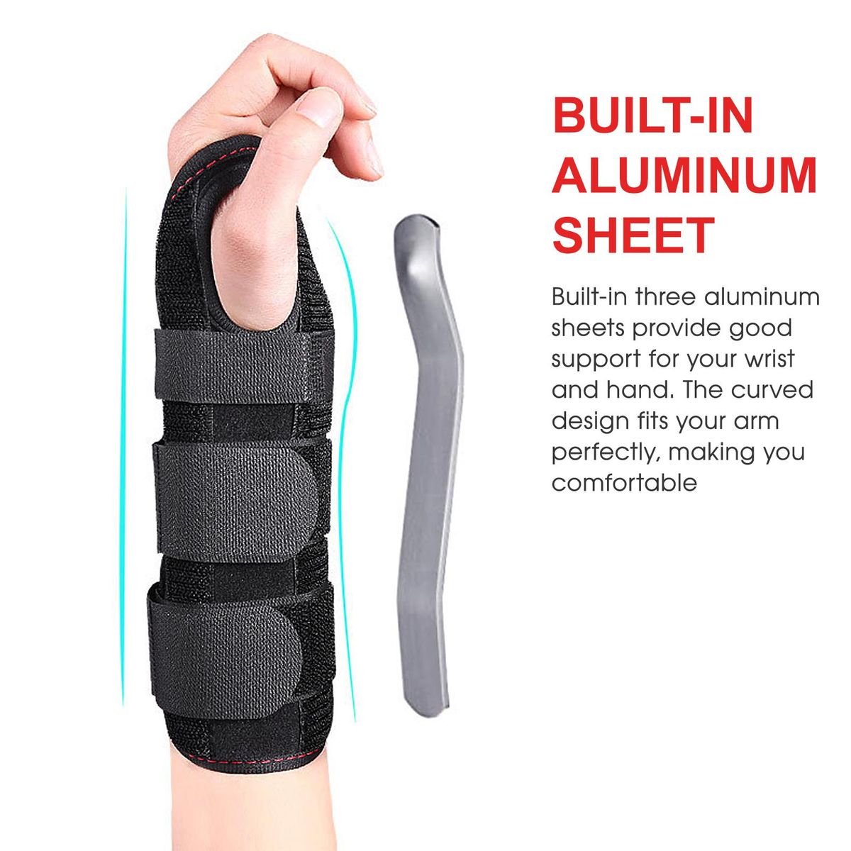 2pcs Carpal Tunnel Wrist Splint Wrist Support Brace for Wrist and Hands Relief