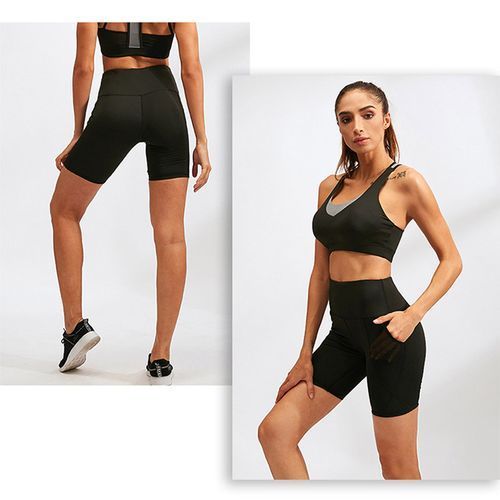 Women High Waist Yoga Shorts,Women's Running Tights Sports Shorts