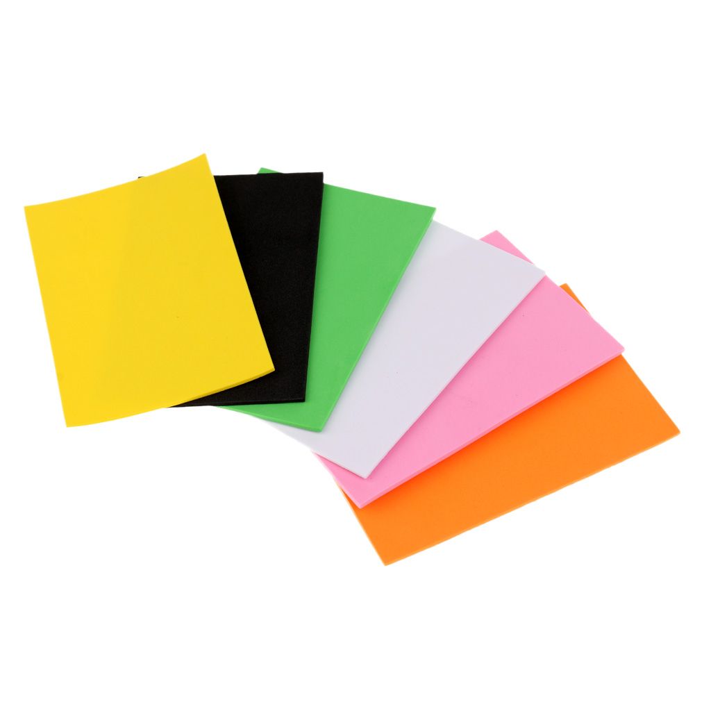 6Pcs 2mm Fly Tying EVA Foam Sheet Fly Tying Materials Crafts For Fly
