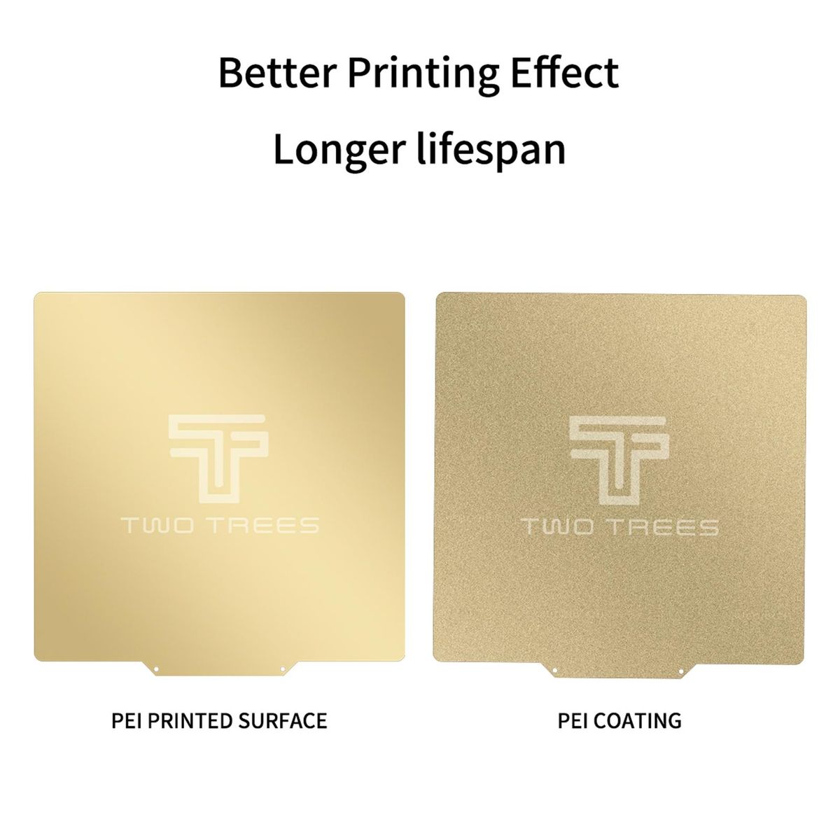 TWO TREES 310*310mm Removal Spring Steel PEI Sheet Print Bed + Magnetic Sticker with Adhesive Backing for Creality CR-10 CR-10S Anet A8 Plus Artillery SW-X1 3D Printer
