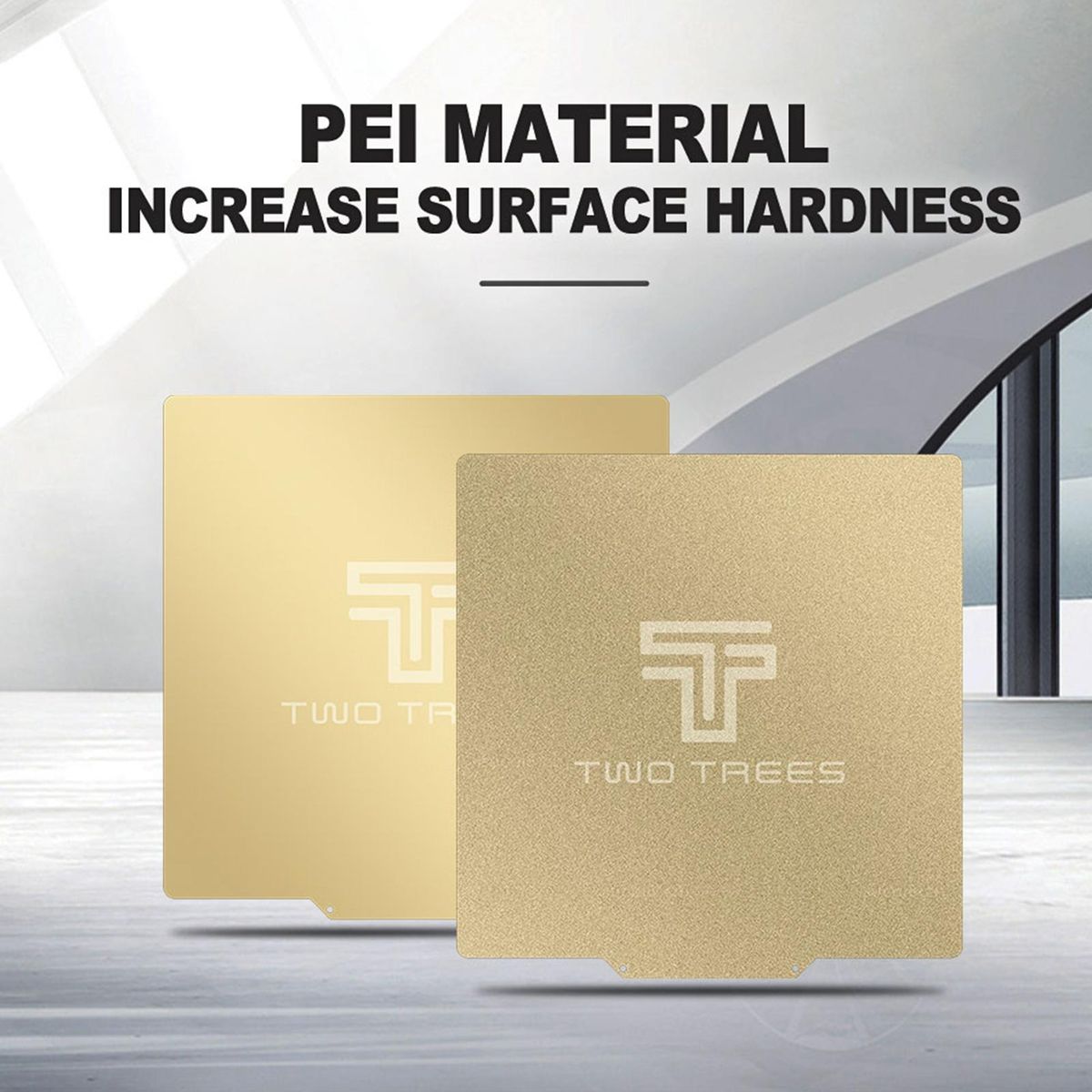 TWO TREES 310*310mm Removal Spring Steel PEI Sheet Print Bed + Magnetic Sticker with Adhesive Backing for Creality CR-10 CR-10S Anet A8 Plus Artillery SW-X1 3D Printer
