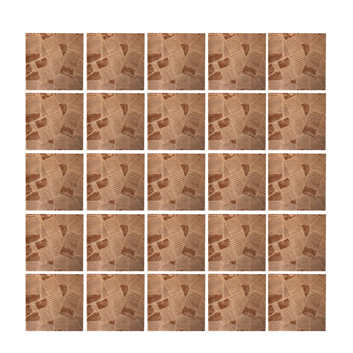 100Pcs Tray Liner Bread Burger Sandwich Wrapper Brown