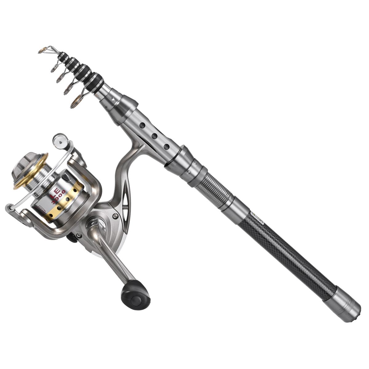 Fishing Pole Combo Set 2PCS Rod And Reel Telescopic Fishing