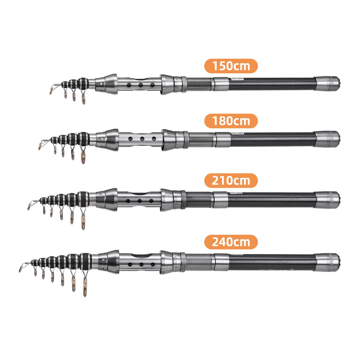 Fishing Pole Combo Set 2PCS Rod And Reel Telescopic Fishing