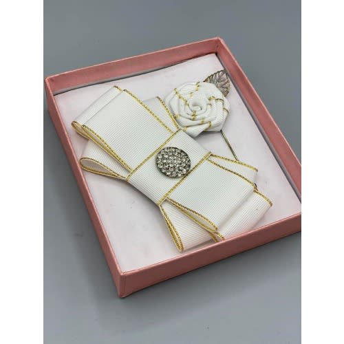 Men's Bow Tie N Accessory - White