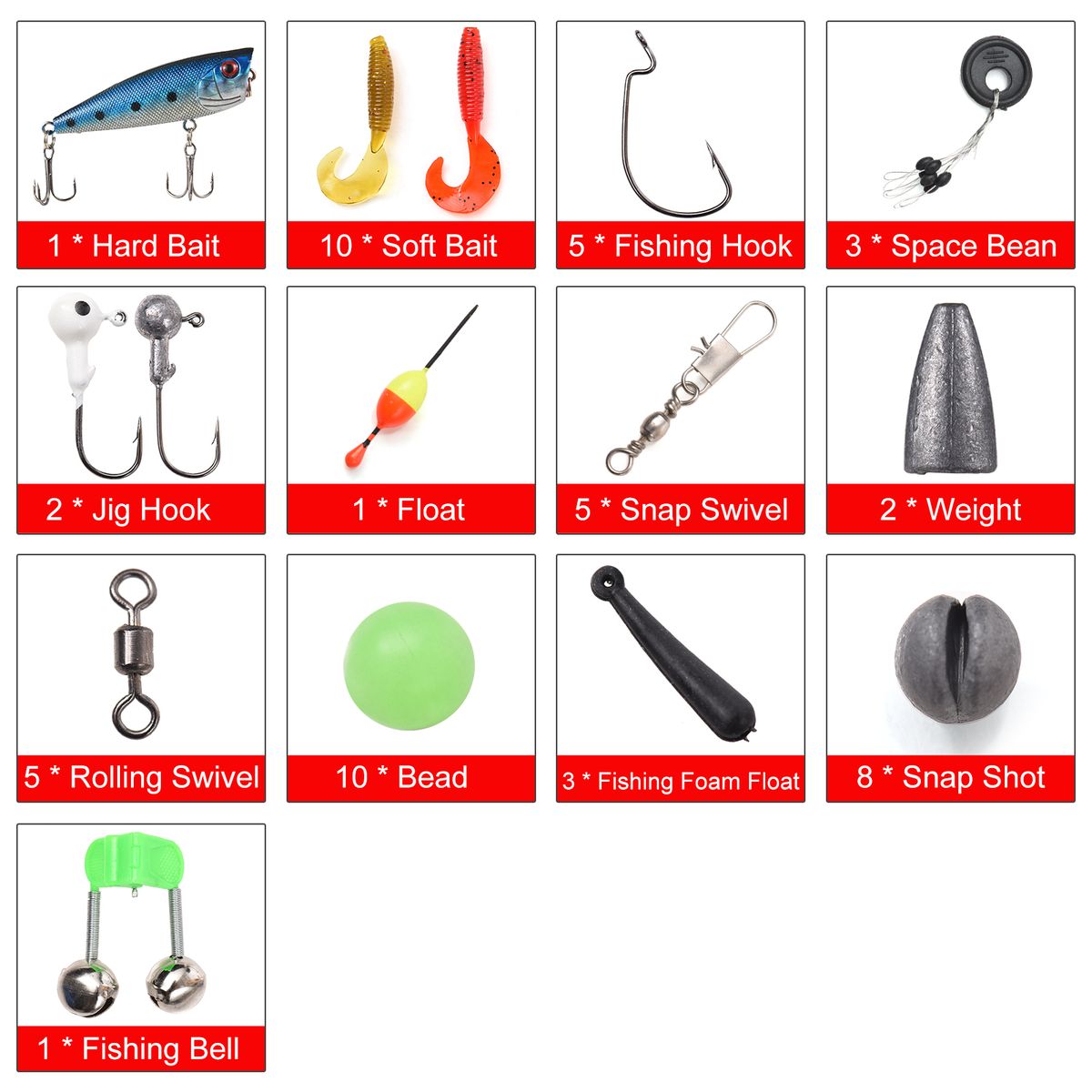 Kids Fishing Rod And Reel Combo Full Kit 1.2m/1.5m