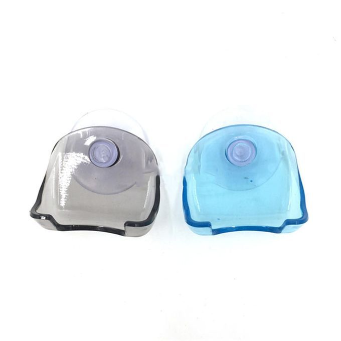 5 Pcs Plastic Suction Cup  Holder Racks Bathroom Organizer Gray