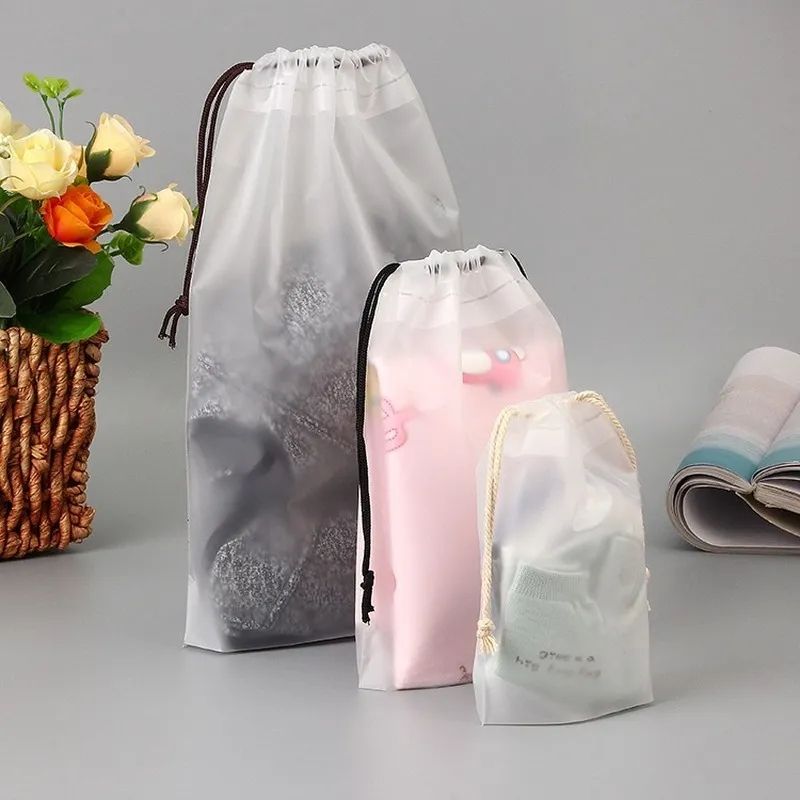 Quality Multi- Purpose Transparent Storage Bag Drawstring UK