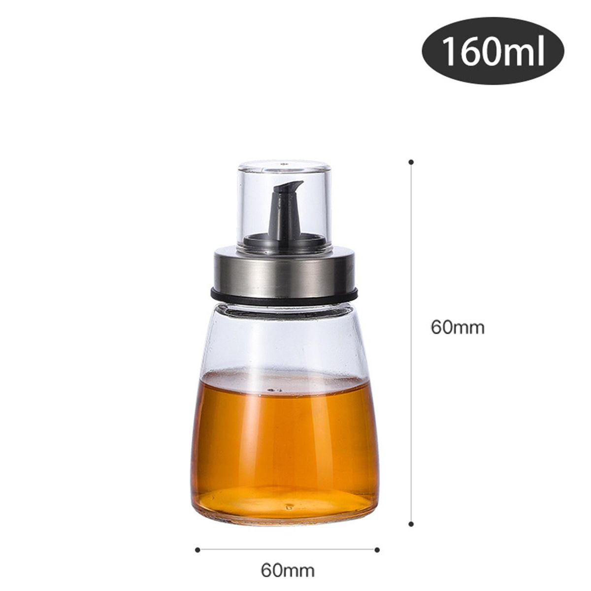 Cooking Seasoning Oil Bottle Sauce Bottle Glass Storage