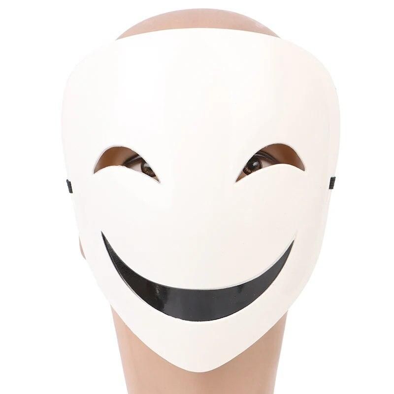 Adjustable Mask Adults Japanese Anime Black Bullet Hiruko White Visible Helmet Cosplay Costume Props Halloween Gifts Collection