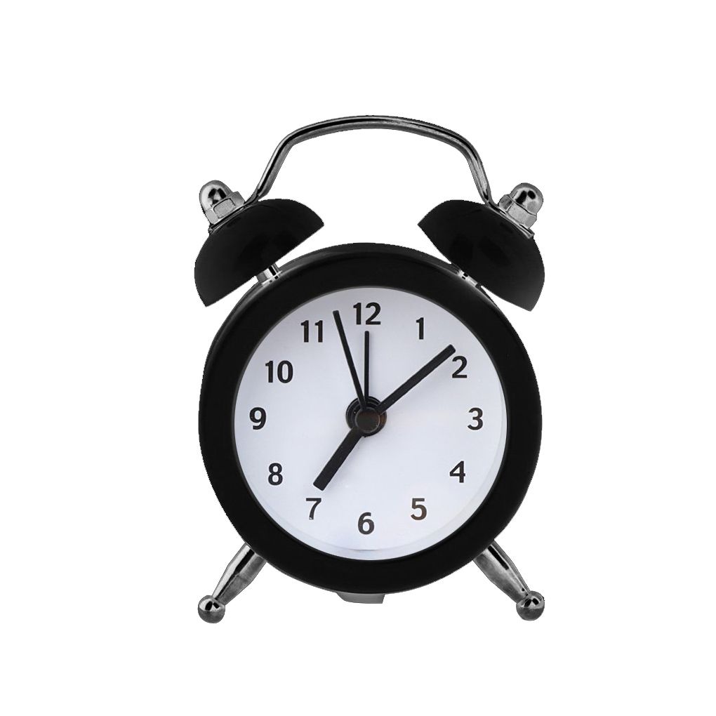 Mini Round Alarm Clock Desktop Table Bedside Clocks Kids