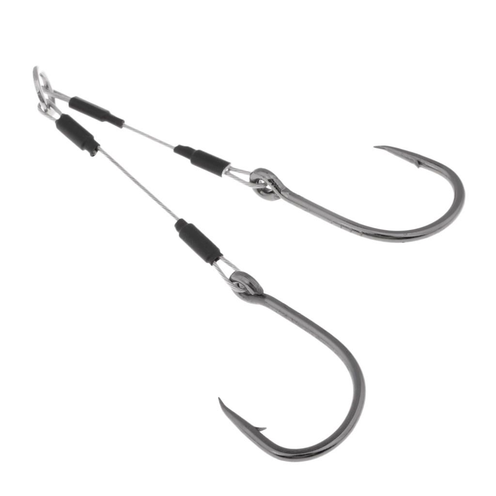 Double Fishing Hooks High Carbon Steel Fishing Assist Hook