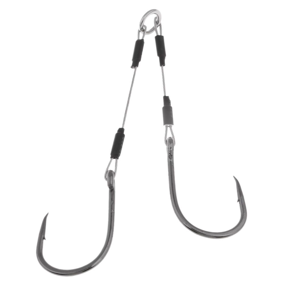 Double Fishing Hooks High Carbon Steel Fishing Assist Hook
