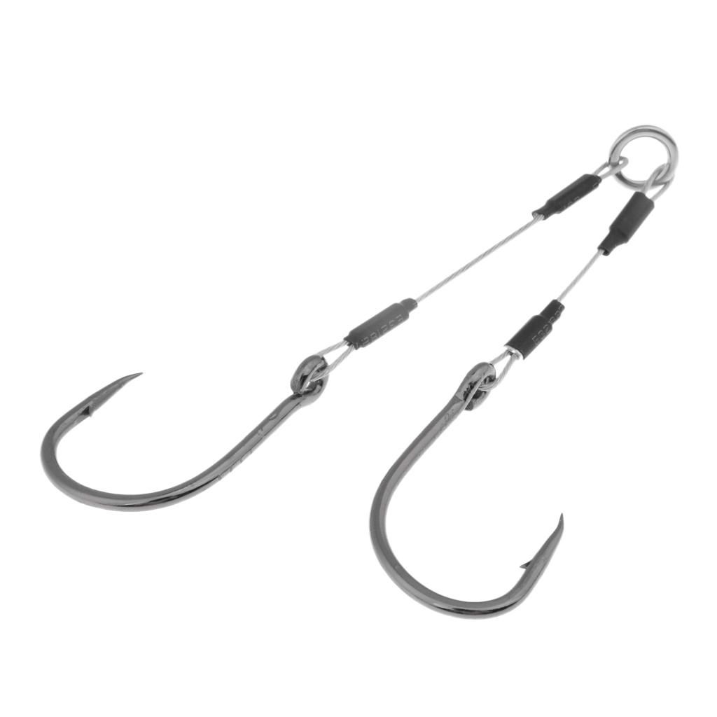 Double Fishing Hooks High Carbon Steel Fishing Assist Hook
