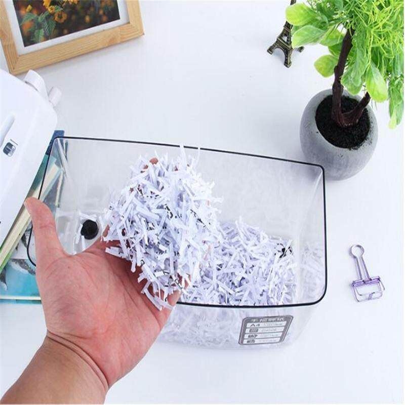 Deli Portable A4/A5/A6 Paper Hand Operated Strip Document Paper Shredder Black