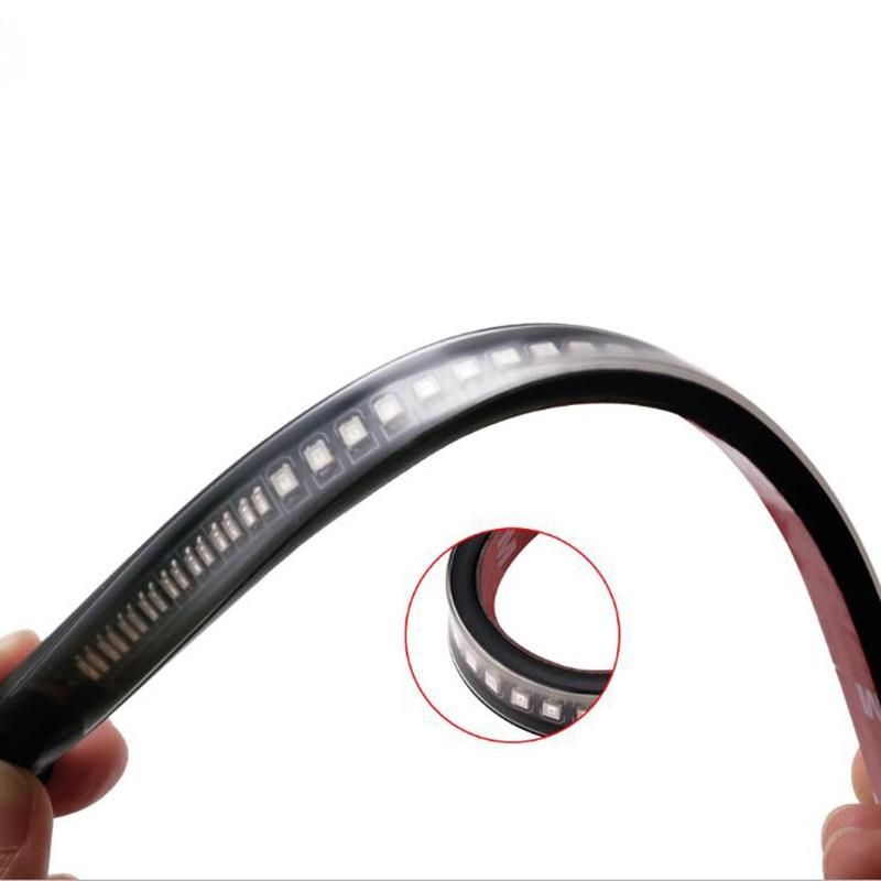 Tail Rear Brake Stop Waterproof Bulb Lamp Motorcycle Turn Signal Light 48 LED 2835 3014 Smd Motor Turn Signals for motorcycle