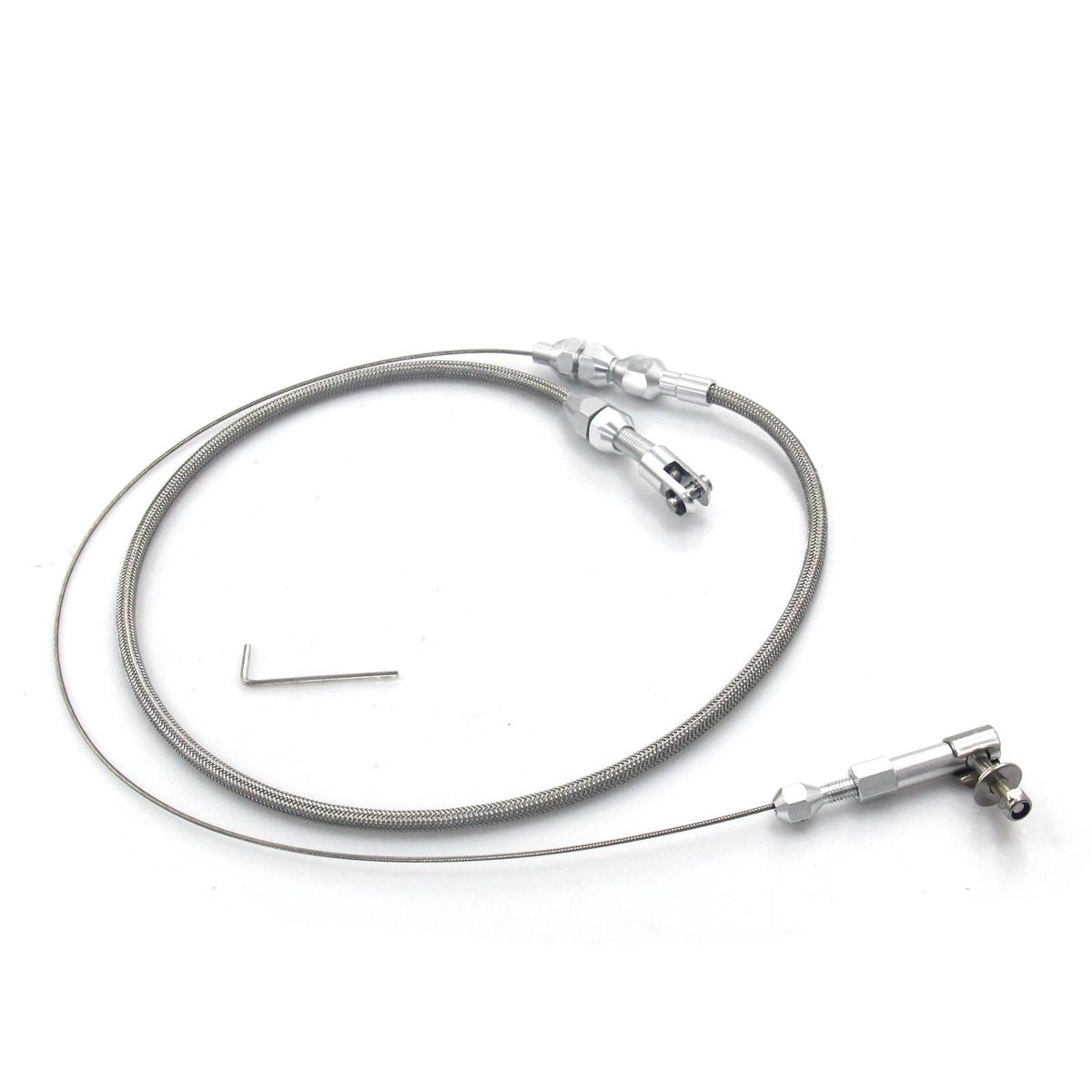 24inch Braided Throttle Cable Kits Can be Cut to Fit any Application
