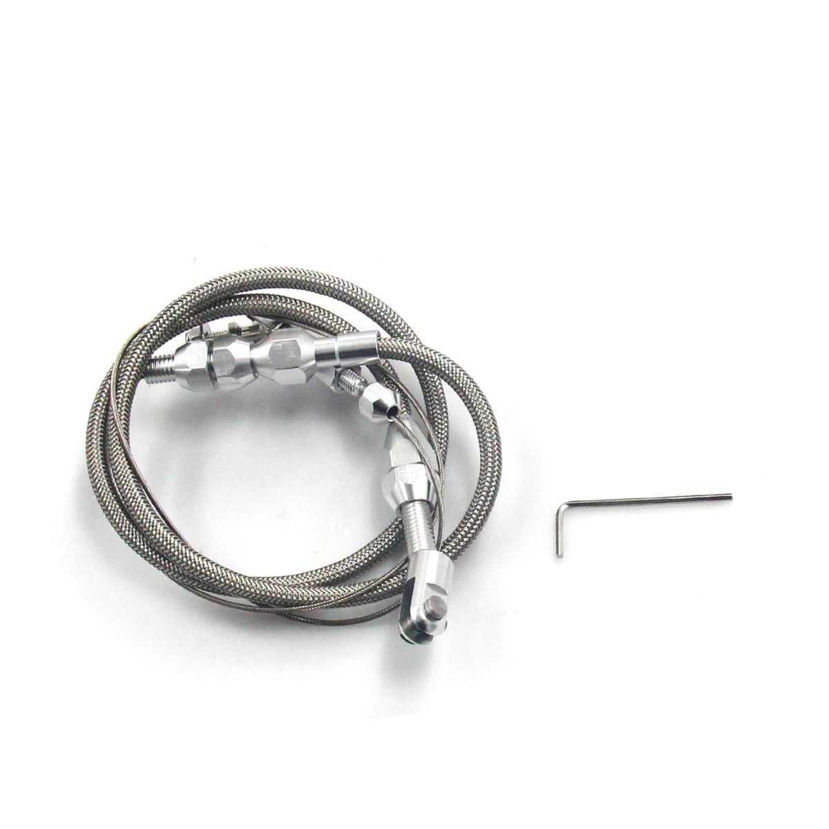 24inch Braided Throttle Cable Kits Can be Cut to Fit any Application