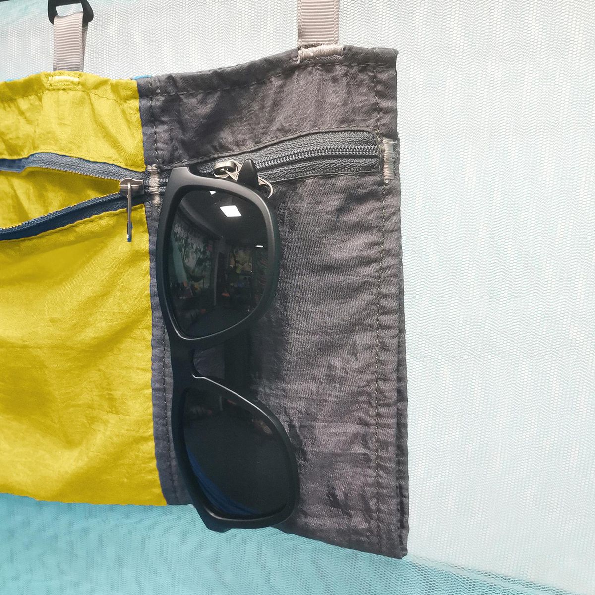 Hammock Organizer Bag 5 Pockets For Traveling Yellow