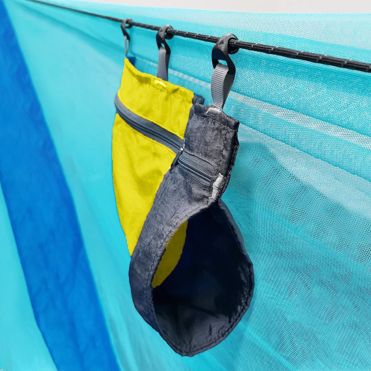 Hammock Organizer Bag 5 Pockets For Traveling Yellow