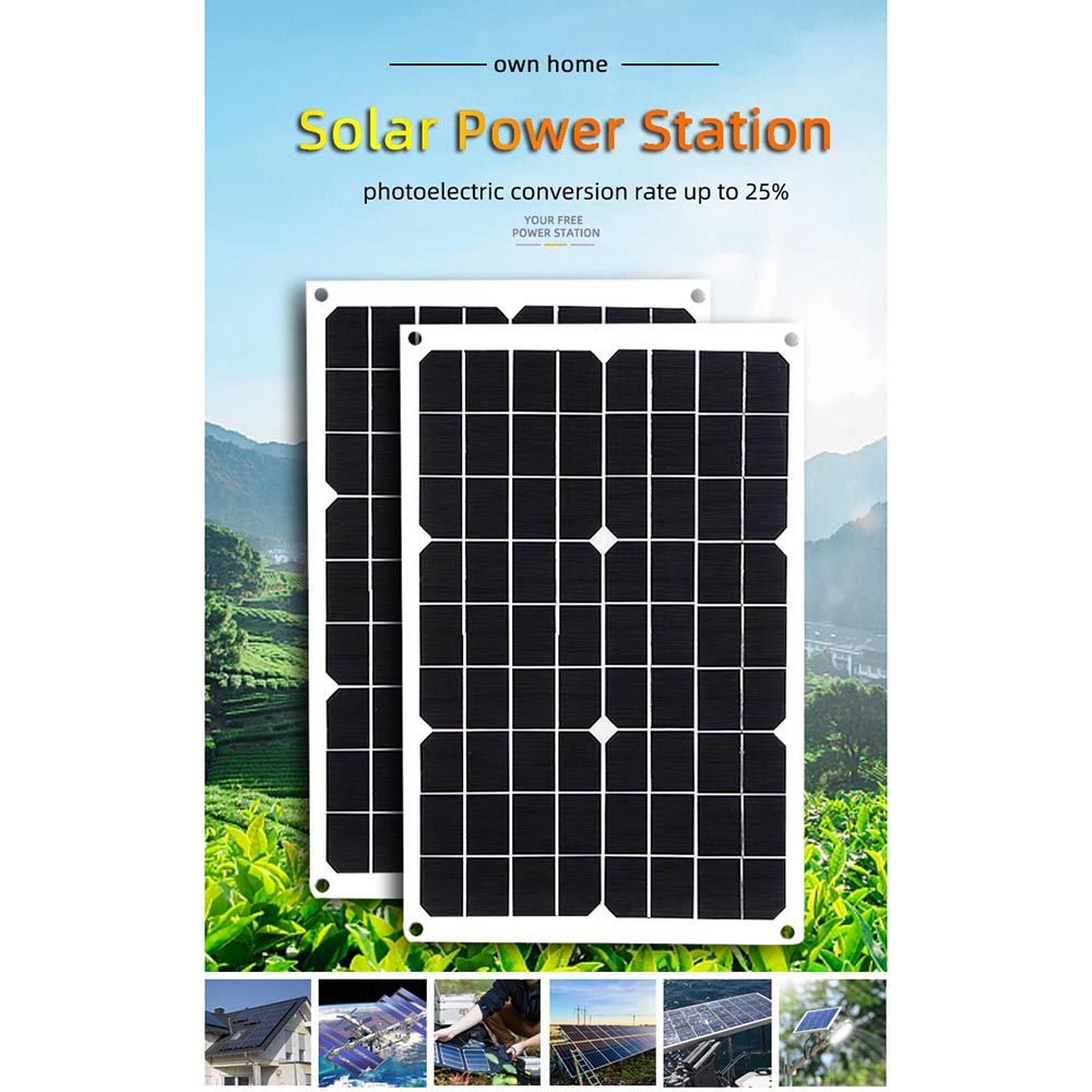 18W Dual USB Flexible Solar Panel Kit Dual USB