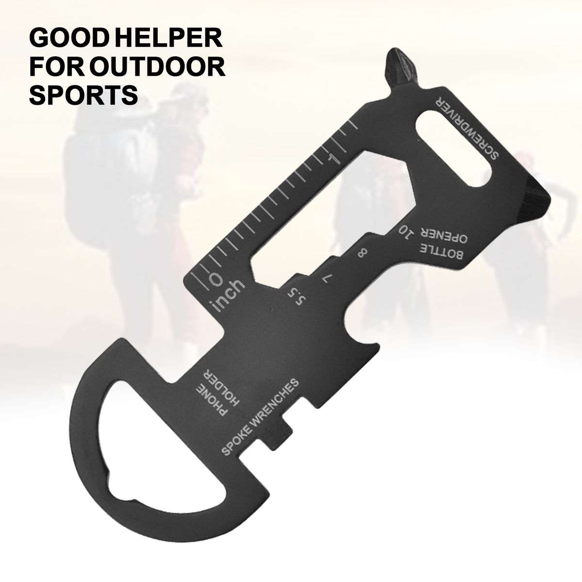 Multifunctional Tool Solid Tool Combination Multitool Card Black