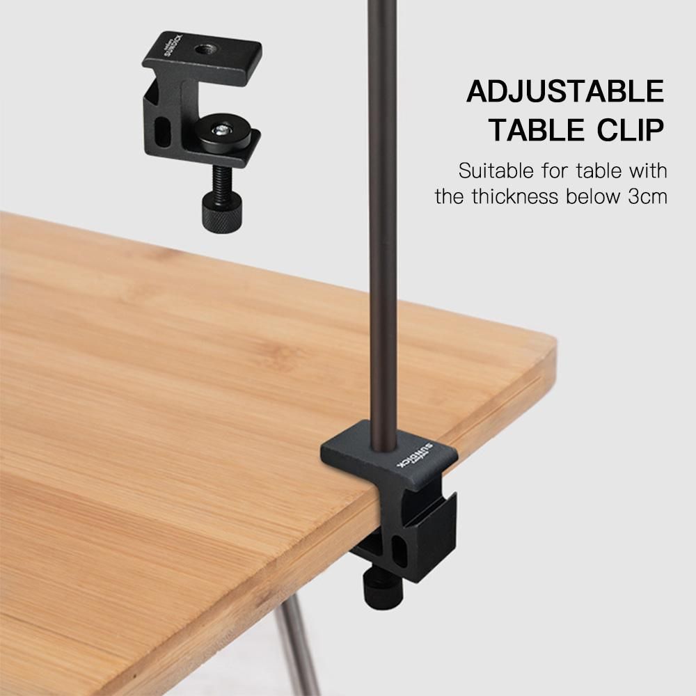 Portable Light Pole Tray Lightweight Stainless Steel Lamp Pole Tray Lamp Holder Bracket Camping Accessory