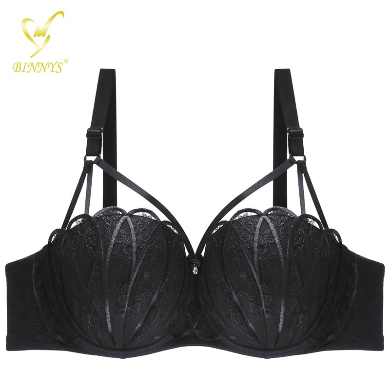 Half Cup Embroidered Underwired Bra For Women